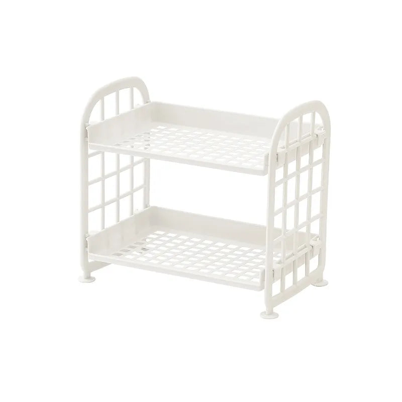 Solid Color Plastic Casual Bathroom Racks Kitchen Racks