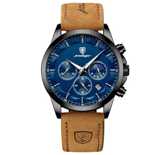 casual round buckle quartz men's watches