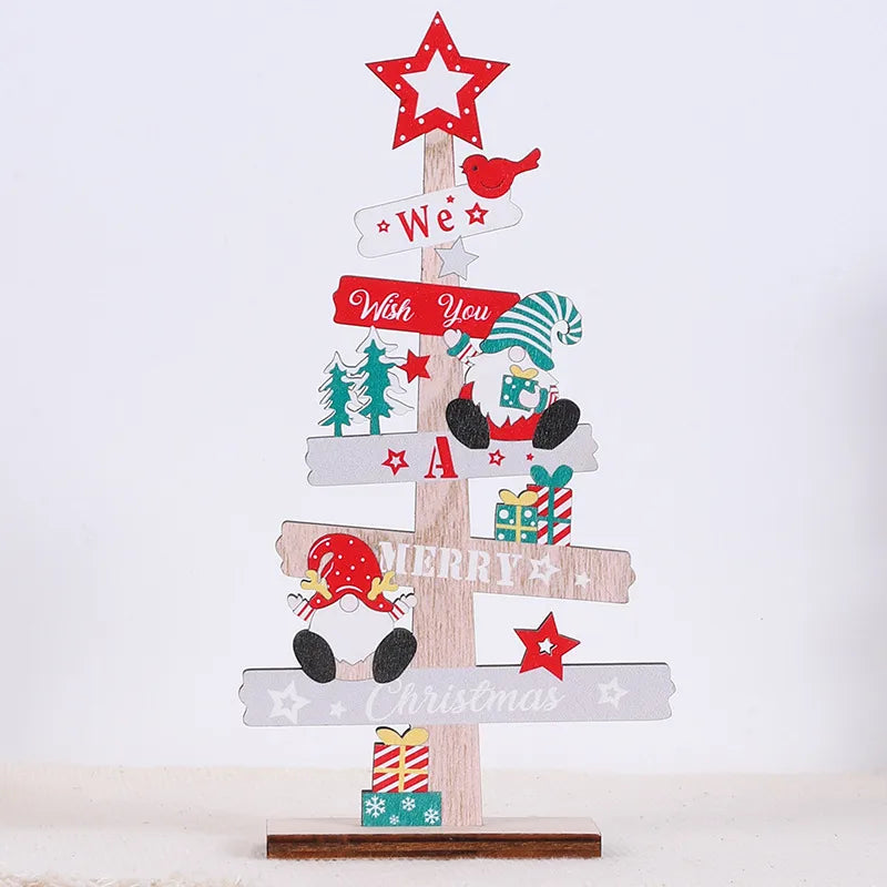 Christmas Cartoon Style Simple Style Letter Snowman Wood Holiday Festival Ornaments