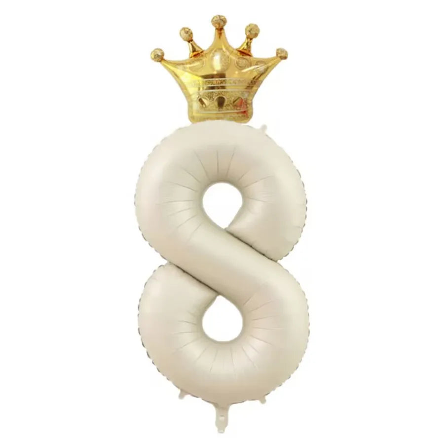 cute sweet number aluminum film birthday balloons