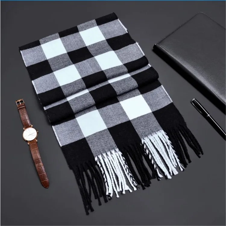 Network explosions men's high-end scarf imitation cashmere  youth leisure scarf gift scarf factory wholesale