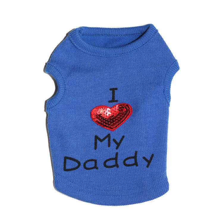 Casual Thread Letter Pet Clothing