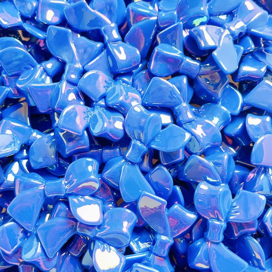 10 PCS/Package Plastic Resin Bow Knot Beads