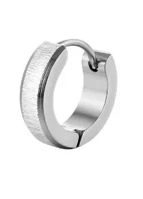 1 piece simple style solid color titanium steel plating earrings