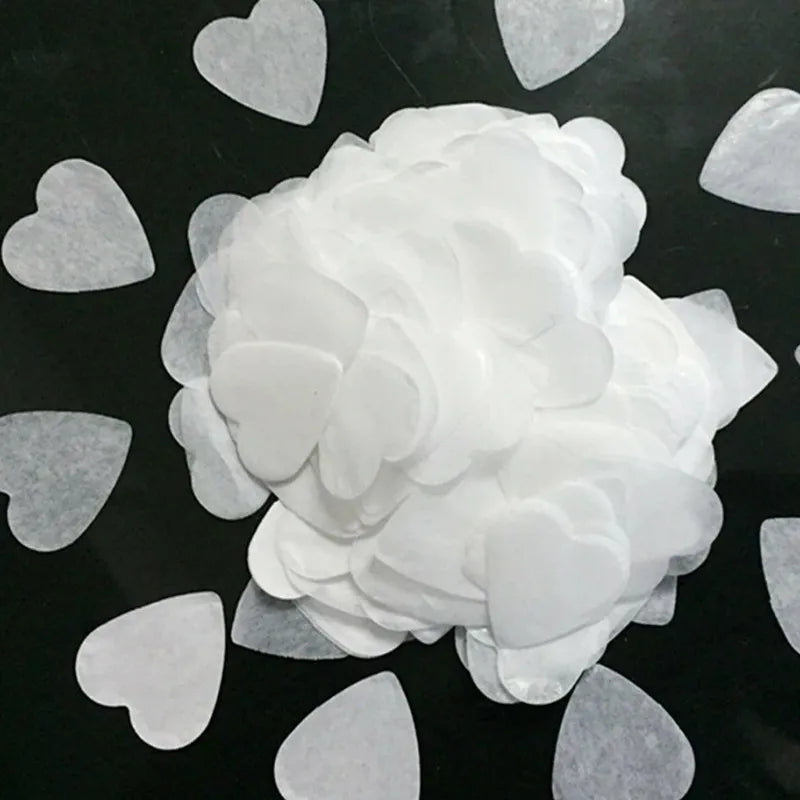 2.5cm heart-shaped love paper pieces Valentine's Day wedding venue hand-held throwing paper scraps transparent balloon filler