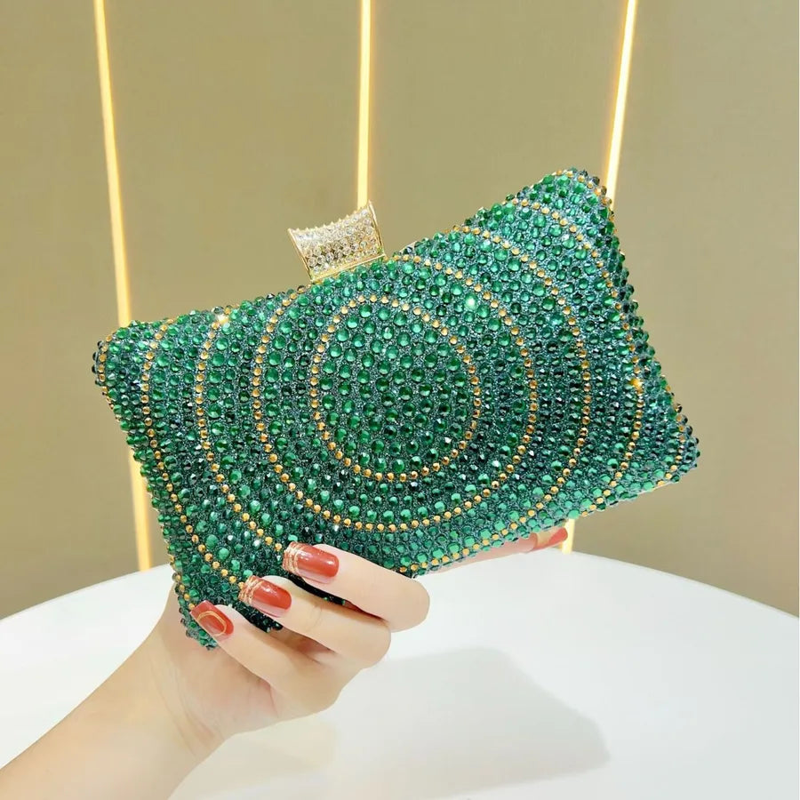 Fashionable Versatile Luxury Rhinestone Evening Bag High-End Sensation Lady Handheld Bag Women Elegant Atmosphere Dinner Bag