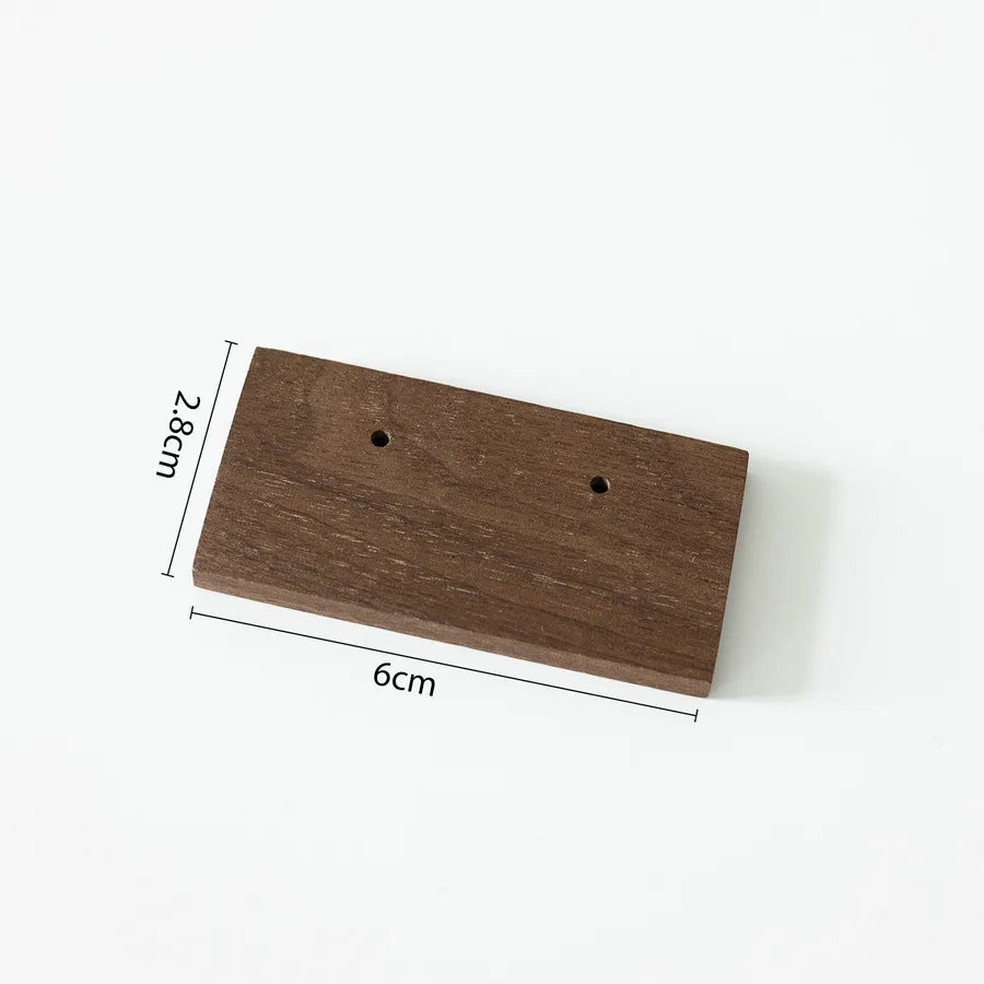 Retro Walnut Color Jewelry Display Stand Ring Earring Necklace Stall Jewelry Accessories Display Plate Shop Counter Top