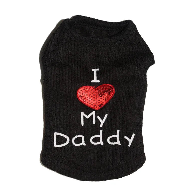 Casual Thread Letter Pet Clothing
