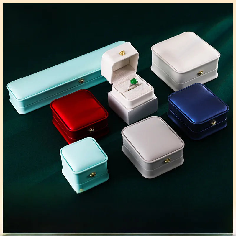 Spot Crown buckle jewelry box high-grade jewelry storage box wholesale jewelry box ring necklace box bracelet box