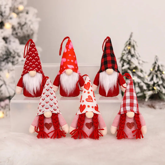 Christmas Valentine'S Day Cute Cartoon Holiday Date Hanging Ornaments