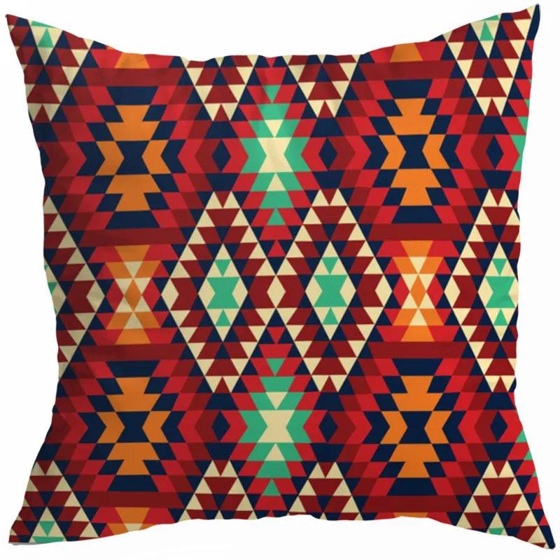 vacation sweet geometric stripe solid color linen fibre peach skin pillow cases