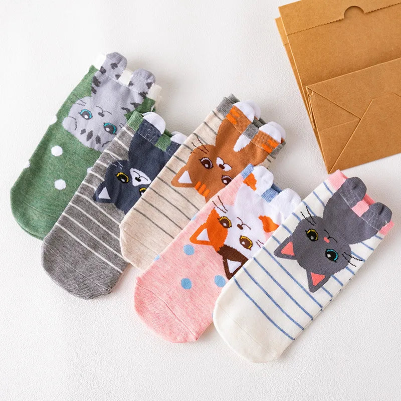 Casual Elegant Women's Dog Cotton Ankle Socks 1 Set