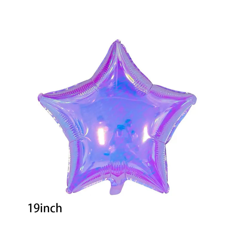 Birthday Casual Sweet Star Heart Shape Butterfly Aluminum Film Party Festival Balloons