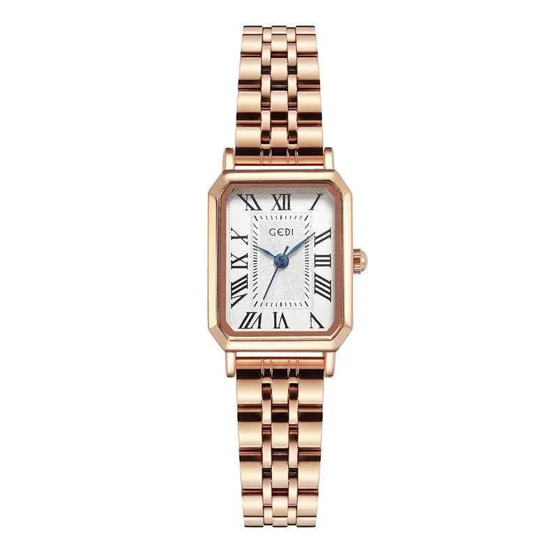 Retro Solid Color Double Side Snaps Quartz Watch Women's Watches