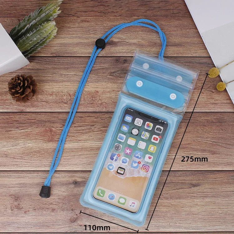 Casual Solid Color Tpu Waterproof Bag Swimming Accessories