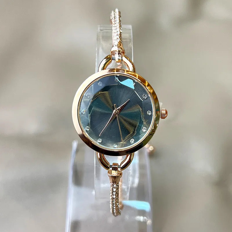 Simple Style Geometric Jewelry Buckle Quartz Women's Watches
