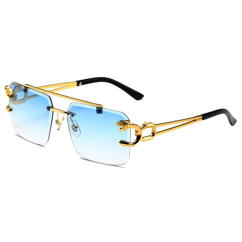 Casual Simple Style Solid Color Pc Square Frameless Glasses