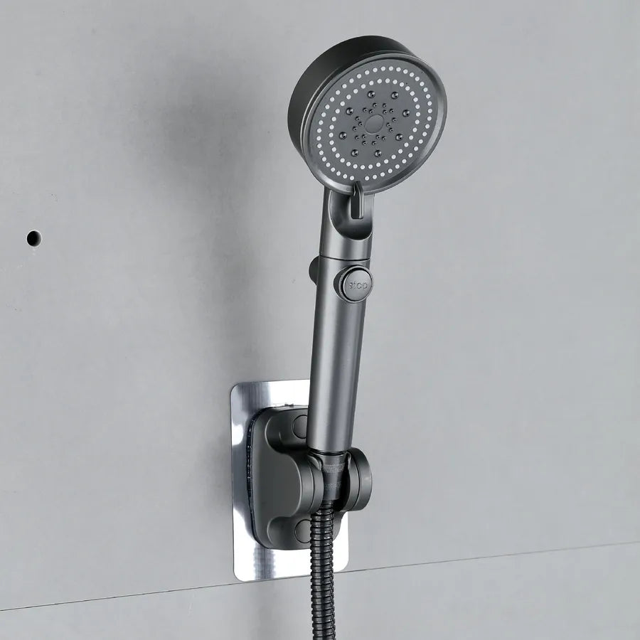 Pressurized Shower Nozzle Handheld Shower Set Shower Bath Heater Pressurized Rain Shower Head Bath Water Heater