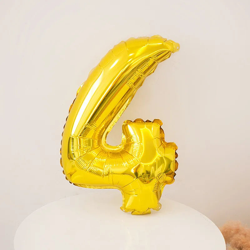 Simple Style Number Aluminum Film Party Festival Balloons
