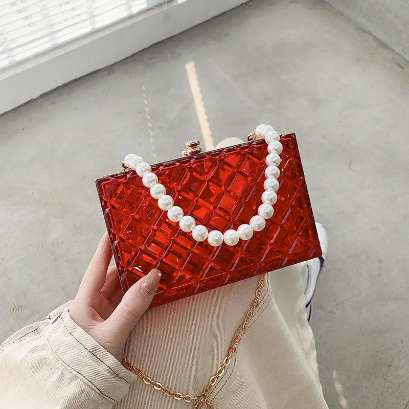 women's all seasons arylic classic style handbag
