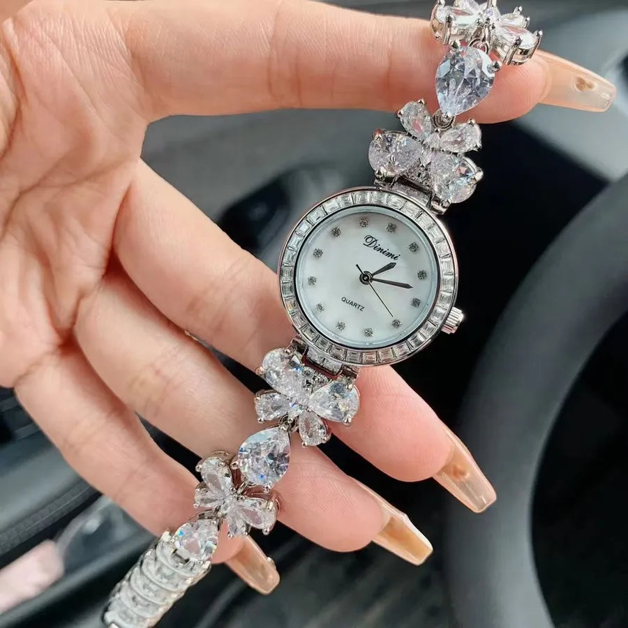 Casual Elegant Lady Solid Color Jewelry Buckle Quartz Watch Women's Watches