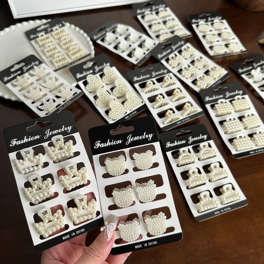 Duowei Jewelry New Version Mini Pearl Hair Accessories Small Elegant Hair Accessories Versatile Bangs Hair Clips Shower Hair Clips