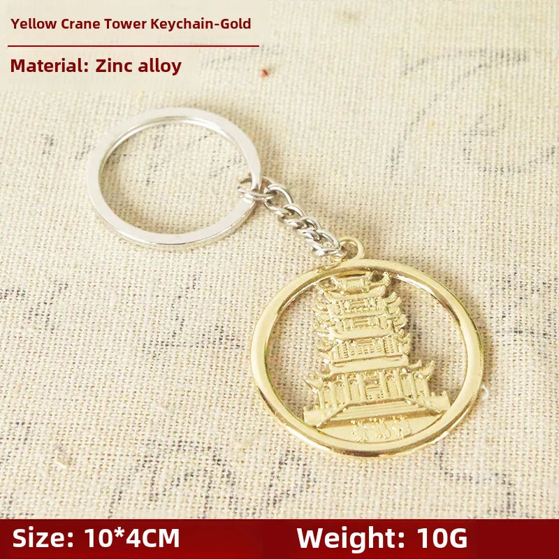 Factory sales metal simulation shell pistol tank aircraft hammer Bell ear spoon keychain uncle souvenir