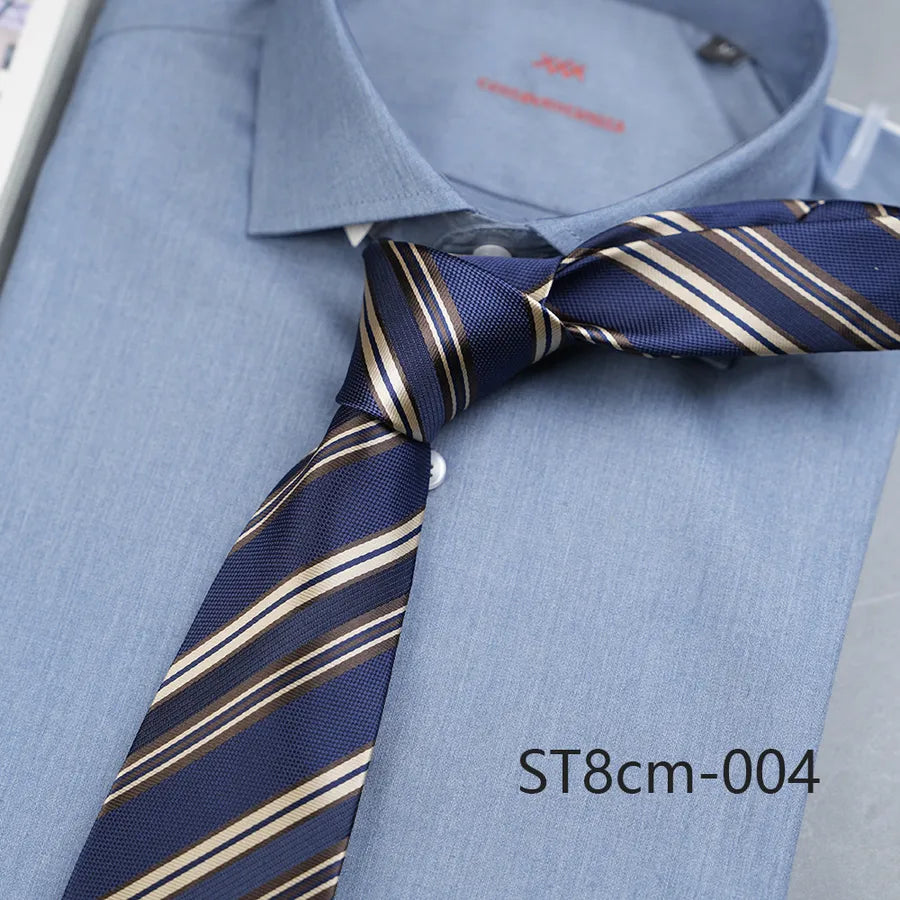 Casual Stripe Polyester Yarn Men's Tie