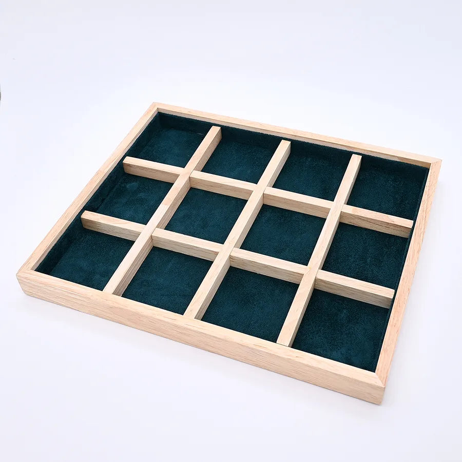 1 Pc/Package Wood Bamboo Flannel Handmade Modern Style Simple Style Wedding Home Daily Simple Solid Color Rectangle Jewelry Boxes