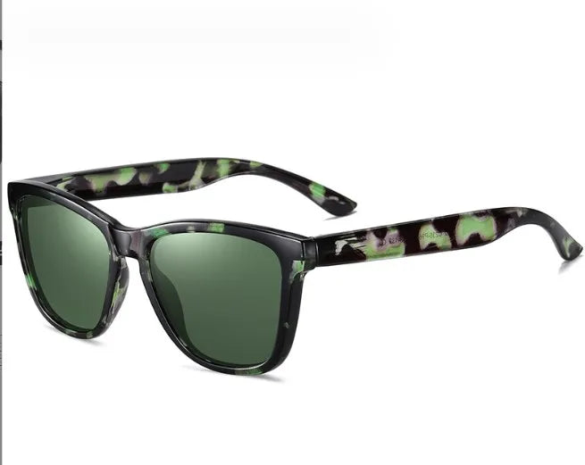 simple style flower tac square full frame men's sunglasses