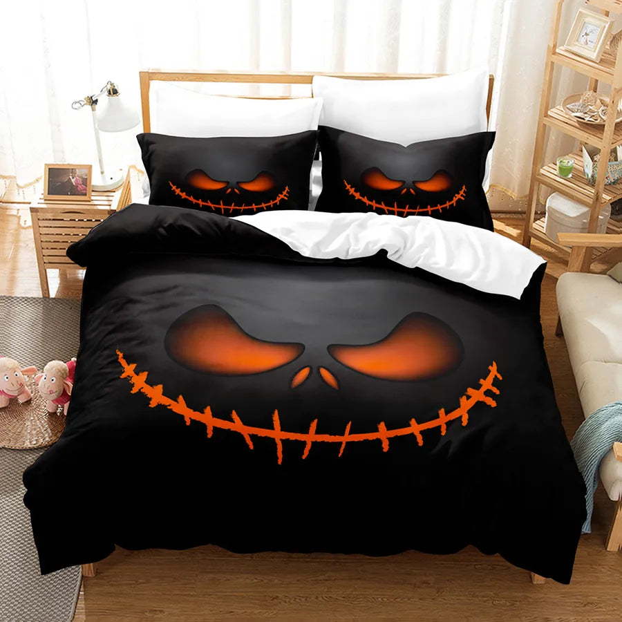 Halloween Casual Pumpkin Castle chemical fiber Beddings Bedding