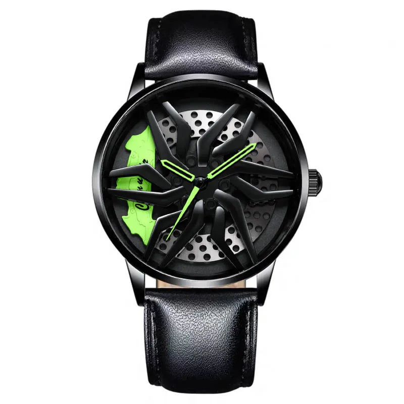 casual geometric single folding buckle quartz men's watches