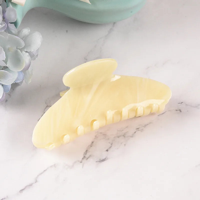 New Style Large Size Acetate Shark Clamp Hair Clip Women Luxury Fashion Hair Accessories Hair Claw For Thick Hair Tail