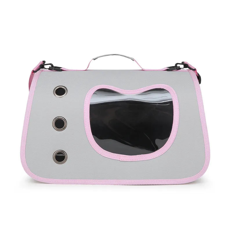 New Foldable Handheld Oxford Cloth Cat Carrier Bag Space Capsule Pet Bag Outdoor Crossbody Portable Breathable Cat Backpack