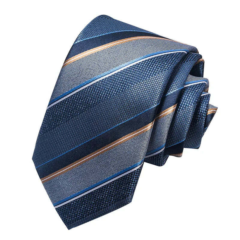 business formal solid color cashew nuts flower polyester yarn men's tie