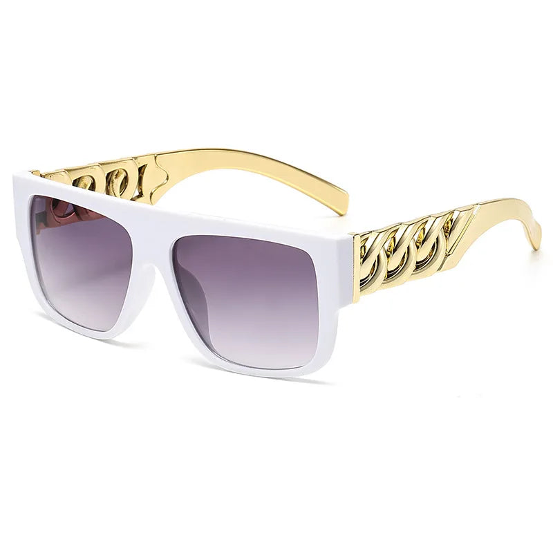 ig style punk geometric ac square full frame men's sunglasses