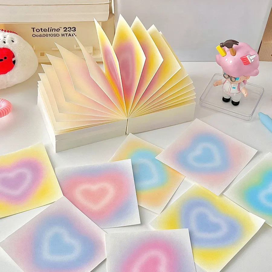 1 set cartoon school paper cute sticky note