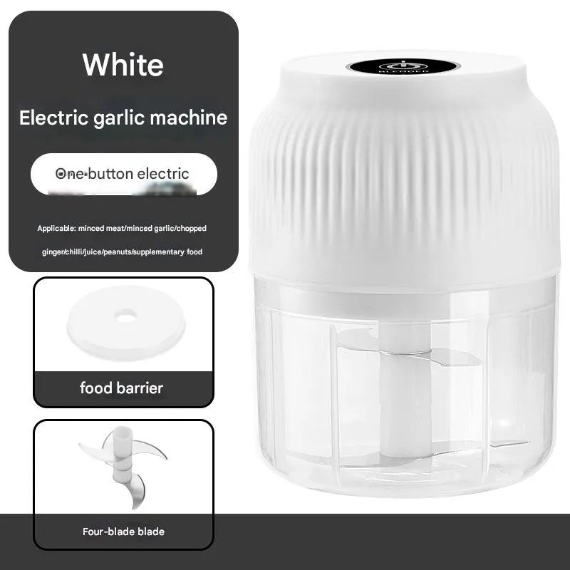 Electric Garlic Beater Rechargeable Garlic Beater Household Garlic Mashed Artifact Small Auxiliary Food Cooking Machine Garlic Pull