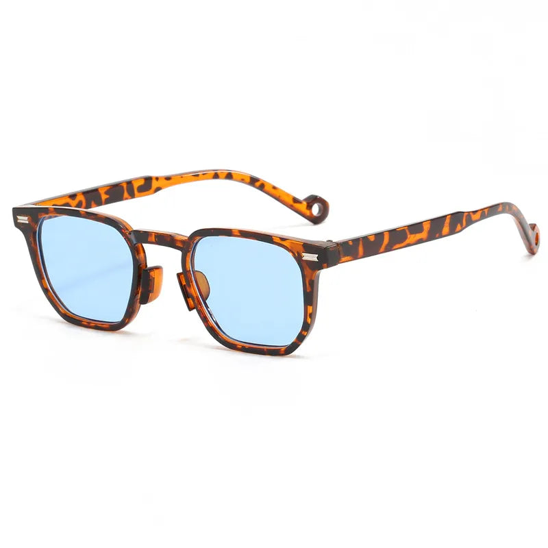 classic style solid color ac square full frame men's sunglasses