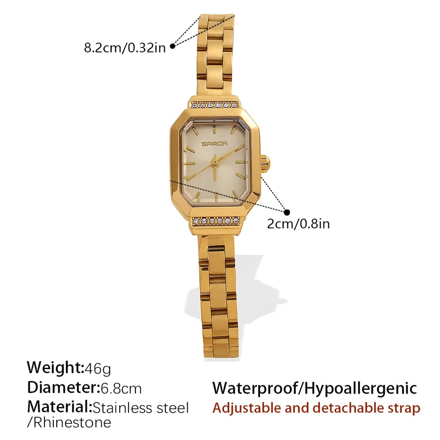 Elegant Vintage Style Commute Round Electronic Watch Women's Watches