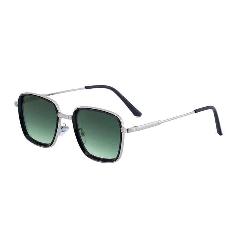 Casual Streetwear Solid Color Pc Square Full Frame Men's Sunglasses