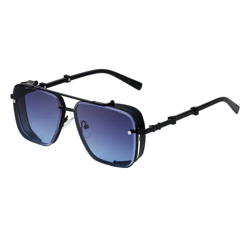 Retro Classic Style Geometric Pc Square Full Frame Men's Sunglasses