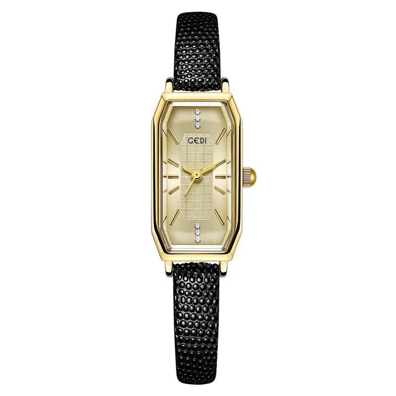 Vacation Simple Style Solid Color Buckle Quartz Watch Women's Watches