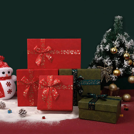 Large Size Christmas Gift Box New Design Heaven And Earth Cover Candy Box Apple Gift Box For Peaceful Night Vintage Style