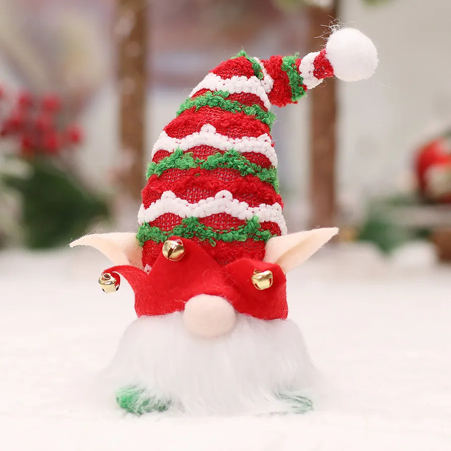 Christmas Fashion Santa Claus Stripe Plastic Party Ornaments