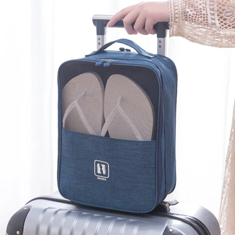 Mo Sai Outdoor Travel New Shoe Box Storage Bag Portable Storage Shoe Box Outgoing Luggage Trolley Case Hanging Bag