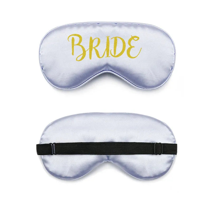 bride and bridesmaid artificial silk eye shield adjustable elastic wedding game bridesmaid gift