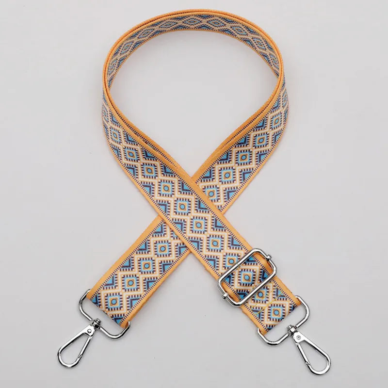 Polyester Stripe Lingge Leopard Bag Strap