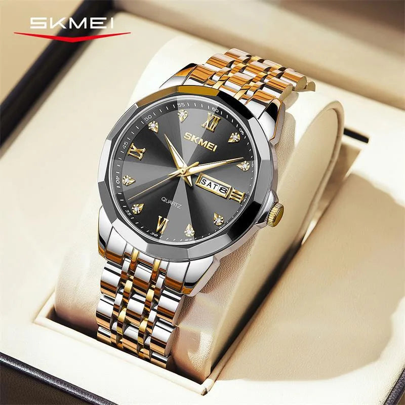 Business Geometric Butterfly Double Snap Quartz Women's Watches