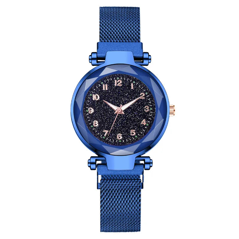 Simple Style Starry Sky Suction Buckle Quartz Watch Women's Watches
